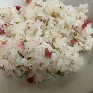 カリカリ梅じゃこチャーハン